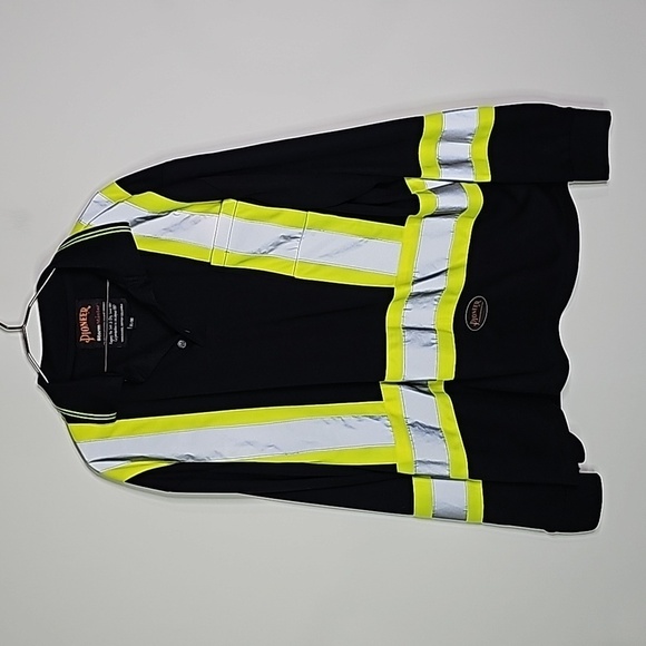 Pioneer XL black storm master reflective class 1 level 2 long sleeve shirt - Picture 1 of 7